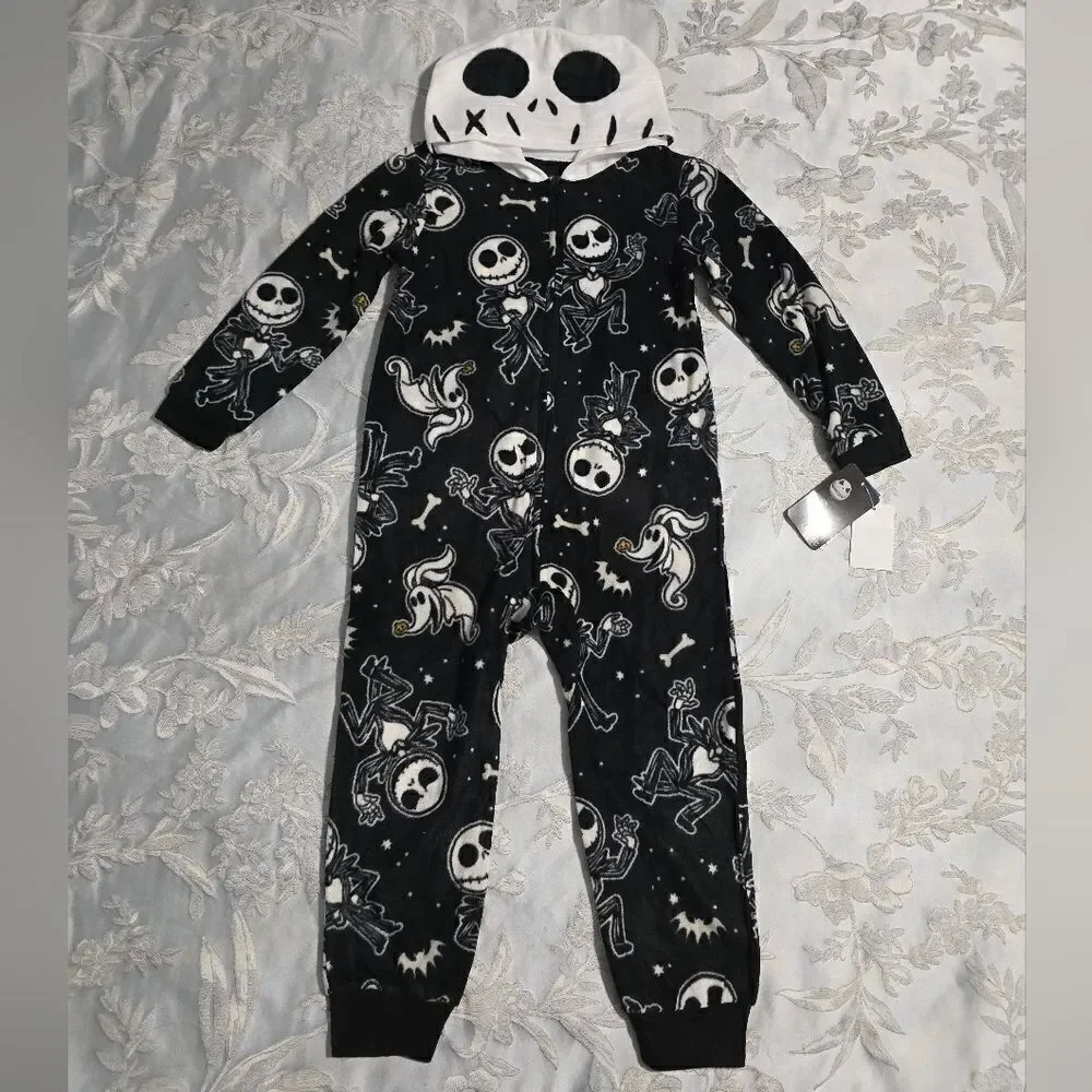 The Nightmare Before Christmas Disney Boys Union Suit Pajama Halloween